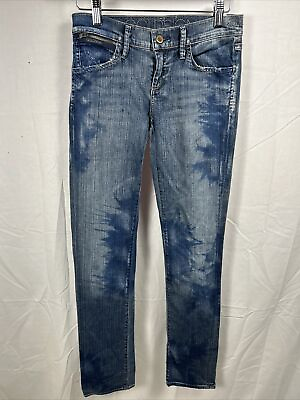 #ad Blue Soft Cotton Straight Leg Jeans GOLDSIGN Size 25 New W1425 1405* $79.99