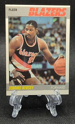 #ad 1987 88 Fleer Jerome Kersey RC #60 Portland Trail Blazers $3.99