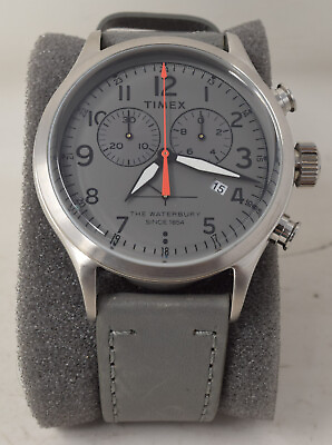 #ad Timex Waterbury Classic Chrono 5ATM Watch Gray TW2R70700 $65.00