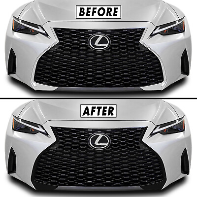 #ad Chrome Delete Blackout Overlay for 2021 23 Lexus IS Grill Trim $59.95