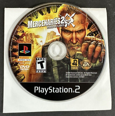 #ad PS2 Disc Mercenaries 2 Playground of Destruction Disk Only $3.99
