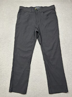 #ad Eddie Bauer Pants Mens 35x30 Gray Travex Tech Hiking Outdoors Nylon Stretch $26.99
