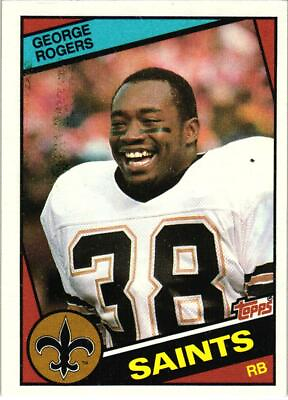 #ad 1984 Topps 305 George Rogers New Orleans Saints $1.60