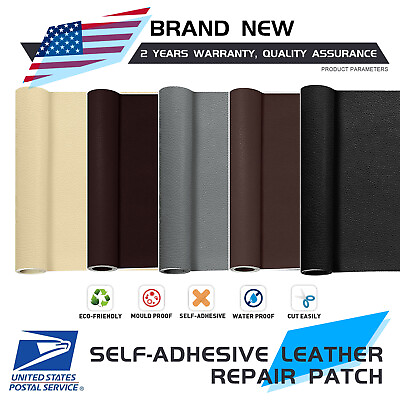 #ad Car Leather Seat Repair Kit Self Adhesive Leather Repair Patch Seat Couch $7.99