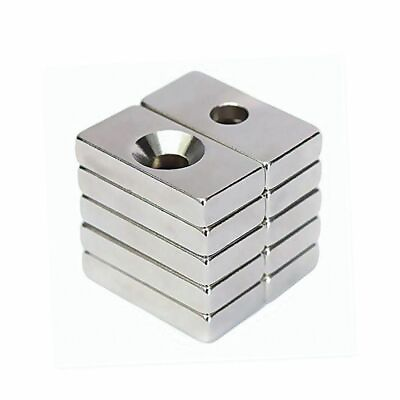 #ad US N35 Hole Rare Earth Magnets Strong Block Magnetism Neodymium Square Disc Lot $32.12