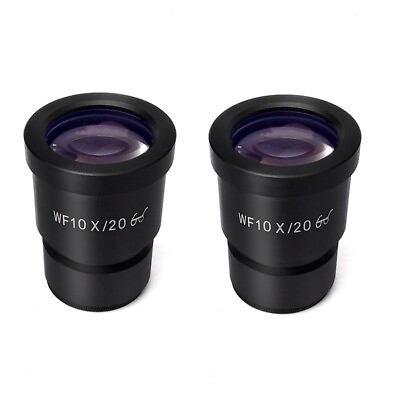 #ad Pair Stereo Microscope Eyepiece High Eye point Optical Ocular Lens WF10X WF20X $28.60