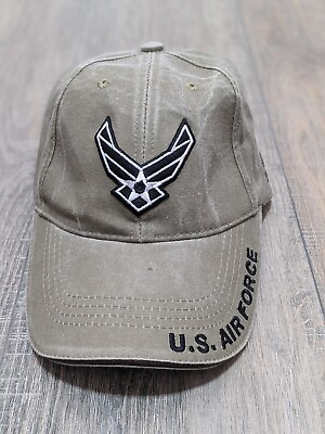 #ad US AIR FORCE Hat Green USAF Military Official License Embroidered Cap Adjustable $19.99
