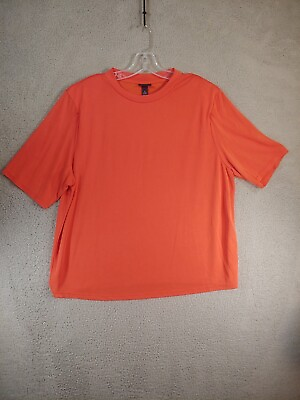 #ad Scoop Shirt Blouse XL Women#x27;s Modal Blend Short Sleeve $22.00