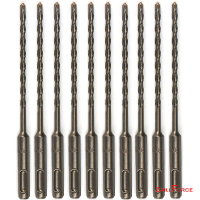 #ad 10PC 3 16quot; X6quot; Drill Bit Set SDS Plus Rotary Hammer Concrete Masonry Carbide Tip $18.04