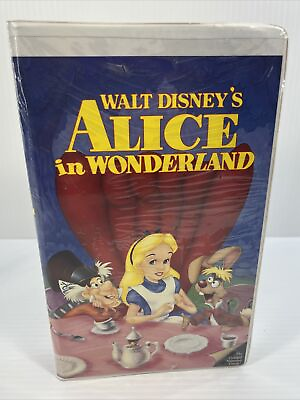 #ad Alice in Wonderland VHS Walt Disney Black Diamond Edition NEW SEALED READ $15.00