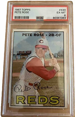 #ad 1967 Topps Pete Rose PSA 6 $120.00