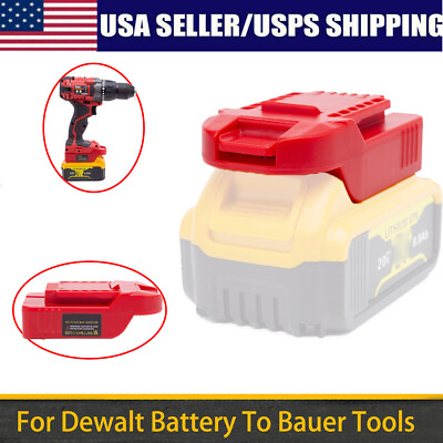 #ad For Dewalt 20V MAX Li Ion Battery to for Bauer 20V drill tools Adapter ABS $16.72