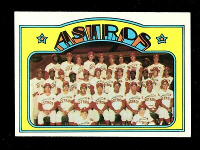 #ad 1972 TOPPS #282 HOUSTON ASTROS TEAM CARD EXMT $4.99
