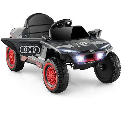 #ad 12V Licensed Audi Kids Ride On 4 Wheel Sports Car with Remote Control Gray $179.99