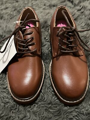 #ad Deer Stags Denny Oxford Shoes Sz 11 Lil Kids Brown Comfort Footwear $20.00
