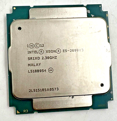 #ad Intel XEON E5 2699V3 CPU PROCESSOR 18 CORE 2.30GHZ SR1XD L518B954 145W $46.00