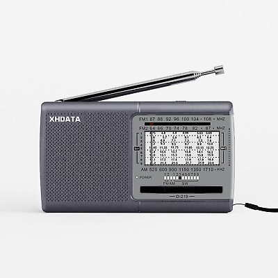 #ad Portable AM FM Shortwave Radio Battery Operated Small Great Reception Radio with $17.95