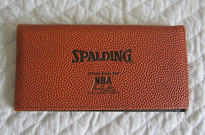 SPALDING NBA Official Game Ball bifold check holder wallet – Collectable $19.95