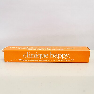 #ad New In Box Clinique Happy Perfume Rollerball Purse Size .34 $15.75