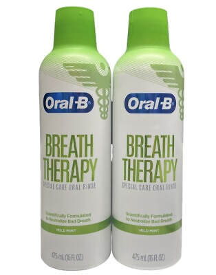 #ad 2 Oral B Breath Purify Therapy Special Care Oral Rinse Mild Mint Mouth Wash $28.99