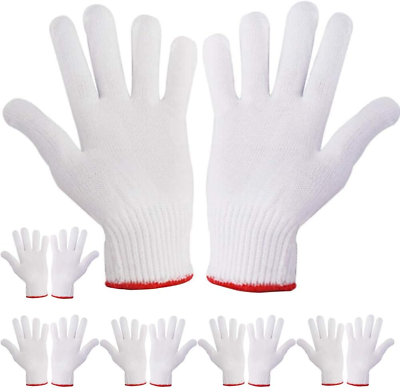 #ad Hand Working Gloves Safety Grip Protection Work Gloves Men Women BBQ Thick Cotto $18.42