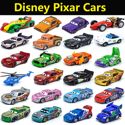 #ad Mater Model Car Disney Pixar Cars Diecast Toys Lightning McQueen 1:55 Lot Loose $8.35