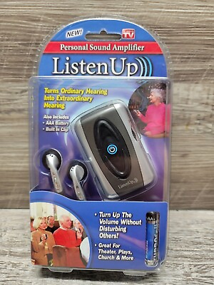 #ad Hearing Aid Listen Up Personal Sound Amplification Amp Amplifier Health Care $21.99
