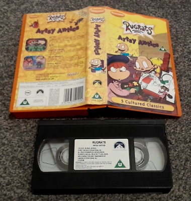 #ad RUGRATS ARTSY ANTICS NICKELODEON 5 CULTURED CLASSICS PAL VHS VIDEO KIDS CHILDREN GBP 5.00