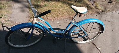#ad Vintage Schwinn Bicycle All Original quot;HOLLYWOODquot; Blue Women’s Bike $175.00
