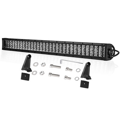 #ad 34Inch LED Work Light Bar Spot Flood Offroad Driving For Chevy 30quot; Mount Screws $76.98