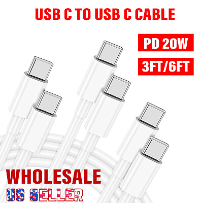 #ad Wholesale PD20W USB C to USB C Cable Fast Charge Cord For iPhone15 Samsung iPad $169.98