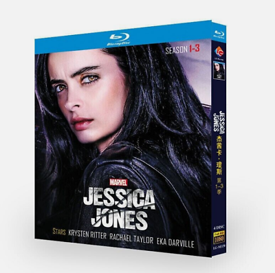 #ad Jessica Jones：Season 1 3 TV Series Blu ray 4 Disc All Region free English Boxed $26.94