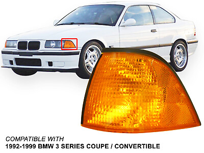 #ad Fits 1992 1999 BMW 3 Series M3 Convertible Coupe Signal Light Driver Left Side $13.26