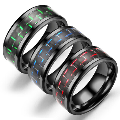 #ad Men#x27;s Ring Wedding Ring Finger Jewelry Stainless Steel Ring Creative Punk Ring $1.61