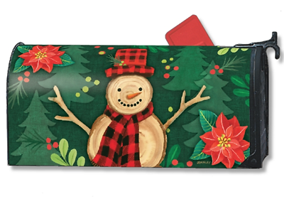 #ad Woody MailWrap : Magnetic mailbox cover Christmas Studio m $21.95