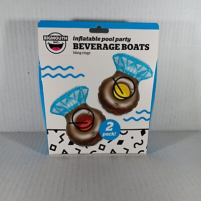 #ad Big Mouth Inflatable Pool Beverage Boat Rings Unicorn Float Bundle 4 Pieces $13.25