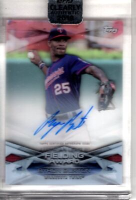 #ad 2018 Topps Clearly Authenic Byron Buxtyon Fielding Award Auto MLBAA BB Twins $9.99