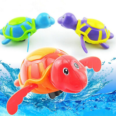 #ad Colorful Lovely Baby kids Children Animal Floating Wind up Swimming Turtle Toy $3.62