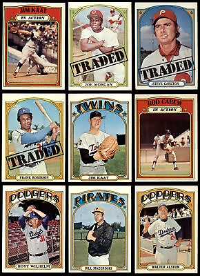 #ad 1972 Topps Baseball High Number Complete Set Cards #657 to #787 5.5 EX $4890.00