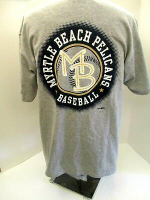 #ad Myrtle Beach Pelicans 2007 Baseball Men#x27;s Jansport Large 2 Sided Tee Shirt NWT $15.99