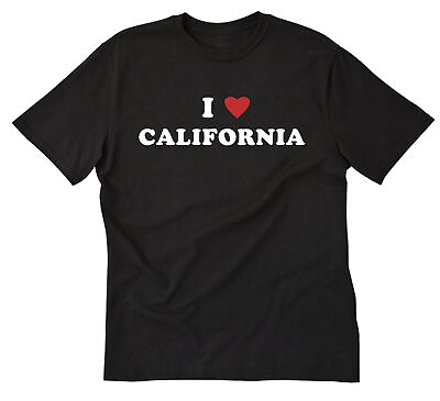 #ad I Love California T shirt I Heart California Shirt Cotton Short Sleeve Tee State $13.85
