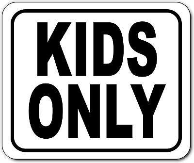 #ad KIDS ONLY BEDROOM CLUB HOUSE PLAY AREA Metal Aluminum Composite Sign $22.79