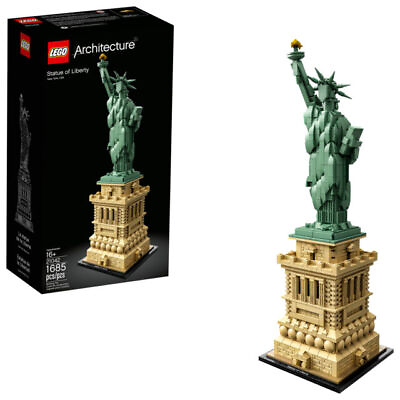 #ad LEGO Architecture Statue of Liberty New York City 21042 Building Set Collectible $84.99