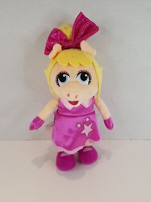#ad Disney Muppets Miss Piggy Pink Star Dress 9 Inch Plush Stuffed Animal Toy Gift $14.99