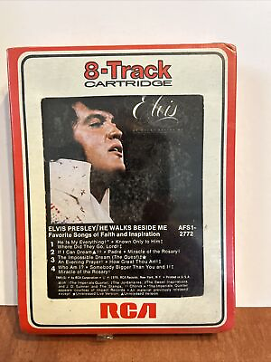 #ad Elvis Presley He Walks With Me Factory Sealed 8 Track Tape Vintage RCA RARE $14.99