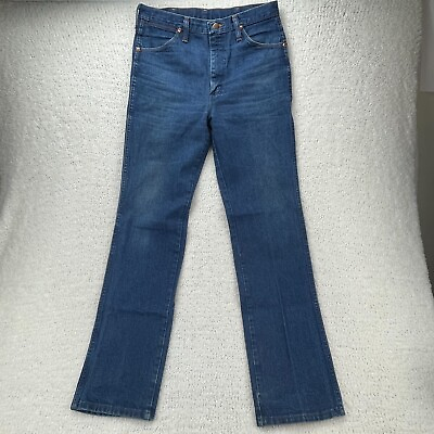 #ad Wrangler Cowboy Cut Rigid Slim Fit Denim Jeans Blue 936DEN Cotton 30x33 USA MADE $39.95