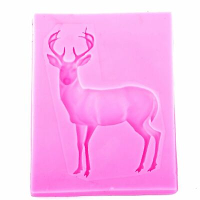 #ad 1pc Deer Silicone Molds Fondant Cake Candy Clay Chocolate Baking Decoratoin Tool $14.39