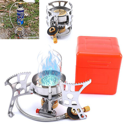 #ad 3900W Camping Gas Stove Small Portable Stove W Piezo Ignition For Cooking B7P3 $11.00