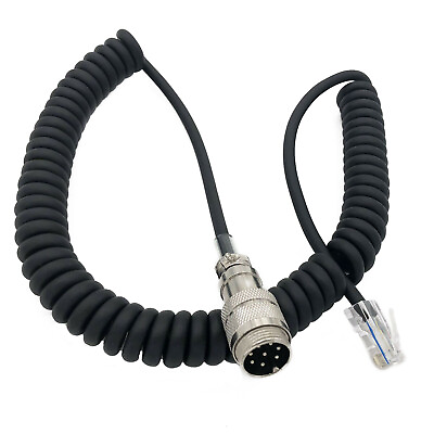 #ad Round 8 Pin To 8 Pin RJ 45 Microphone Adapter Cable for Yaesu MD 200 100 MH 31 $9.49