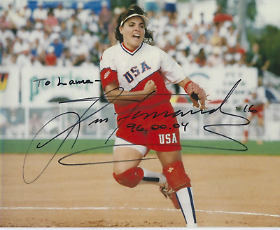 #ad LISA FERNANDEZ 8 x 10 Photo USA Softball Olympics UCLA Bruins Signed quot;To Lauraquot; $25.99